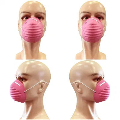 Maschera antipolvere monouso in tessuto non tessuto Meltblown Terylene 160g Respiratore industriale a strato singolo di sicurezza a forma di cono